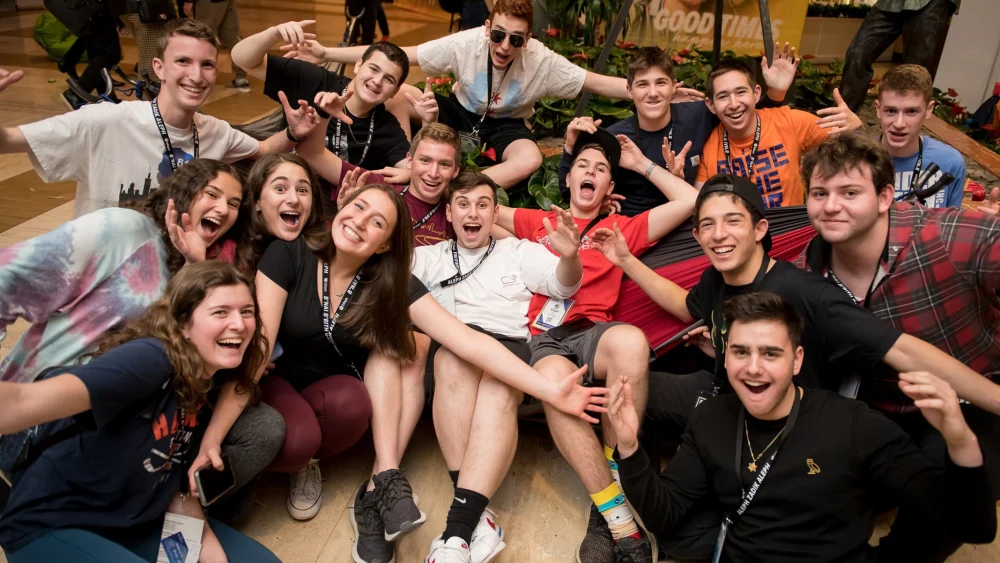 More than 3,000 Jewish teenager from 44 countries convened at BBYO International Convention in Dallas, February 2020. Photo by Mike Kandel.