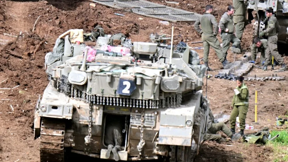 Israeli military forces along the Lebanese border on March 19, 2026. Photo by Yossi Zeliger/TPS-IL