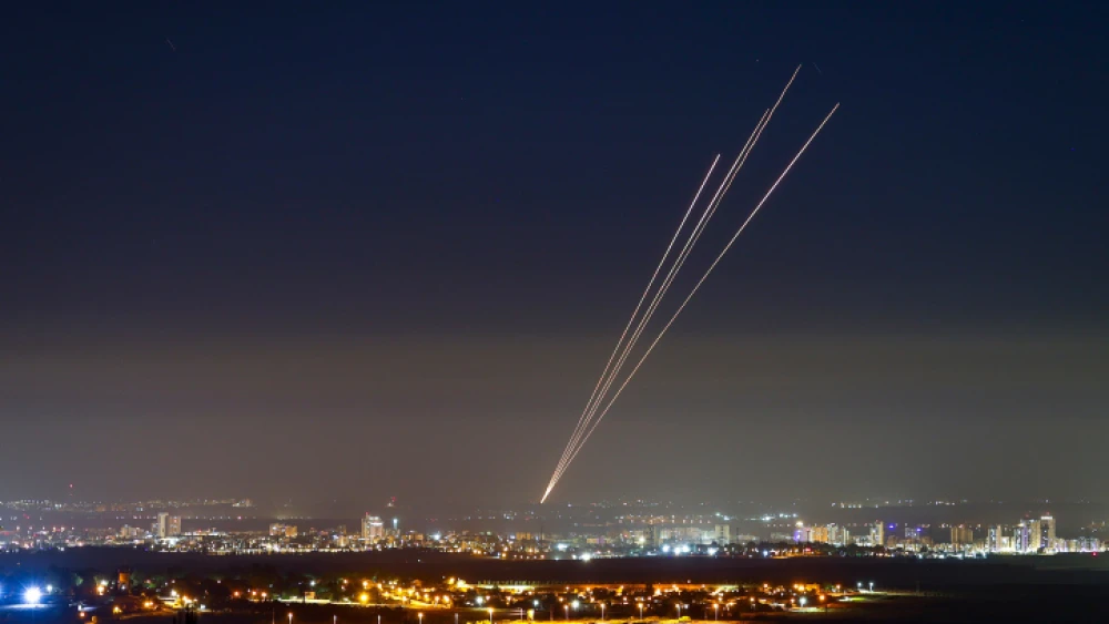 Rockets fired at Israel by Hamas in the Gaza Strip, May 18, 2021. Photo by Nati Shohat/Flash90.