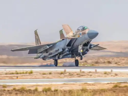 An Israeli fighter jet takes off in an undated photo. Source: @IAFsite/X.
