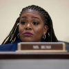 Rep. Cori Bush (D-Mo.) questions witnesses during a roundtable on Supreme Court ethics hosted by House Oversight Committee Democrats in Washington, D.C., on June 11, 2024. Photo by Allison Bailey/Middle East Images/AFP via Getty Images.