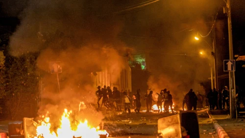 Israeli police clash with rioters in Ramle, amid violent unrest in Jerusalem, May 10, 2021. Photo by Yossi Aloni/Flash90.