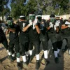 Palestinian youths participate in the graduation ceremony for a military-style camp organized by the Hamas terror group in Gaza on Aug. 18, 2017. Credit: Abed Rahim Khatib/Flash90.