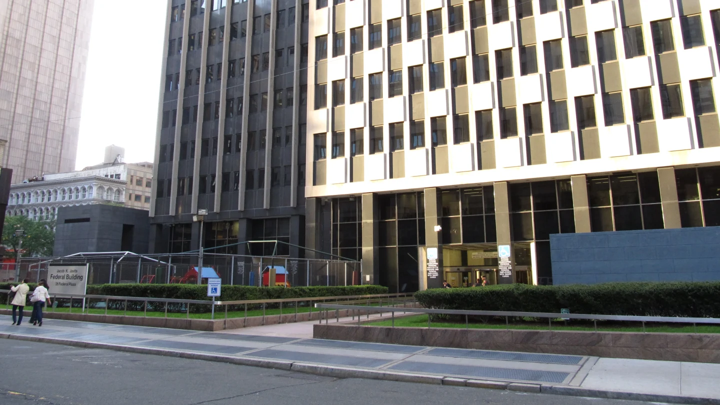 Man arrested after incendiary device explodes outside NYC federal building