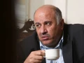Portrait of Fatah member Jibril Rajoub in Jerusalem