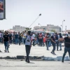 Palestinians clash with Israeli soldiers during a protest near Ramallah in the West Bank to mark the anniversary of the “nakba,” the “catastrophe” of Israel's creation in 1948, on May 15, 2018. Photo by Flash90.