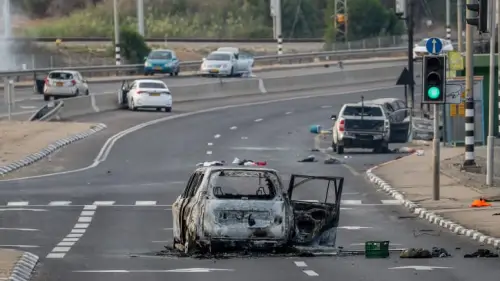 Cars After Hamas Terrorist Attacks