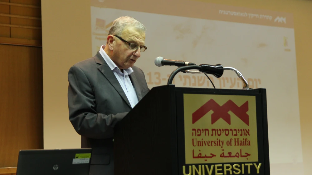 Professor Rear Adm. (Ret.) Shaul Chorev, head of the Haifa Research Center for Maritime and Policy Strategy at the University of Haifa. Credit: Zehavit Meir Salman.