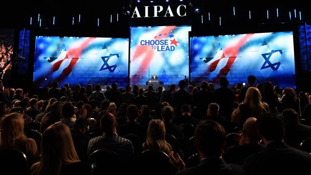 Israeli Prime Minister Benjamin Netanyahu speaks at the AIPAC Conference in Washington, D.C., on March 6, 2018. Credit: Haim Zach/GPO.