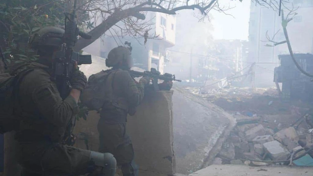 Israeli forces on patrol in the Gaza Strip, Feb. 4, 2024. Credit: IDF.