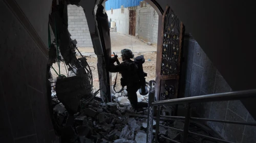 Israeli troops operating in the Hamas-ruled Gaza Strip, Dec. 12, 2023. Credit: IDF.