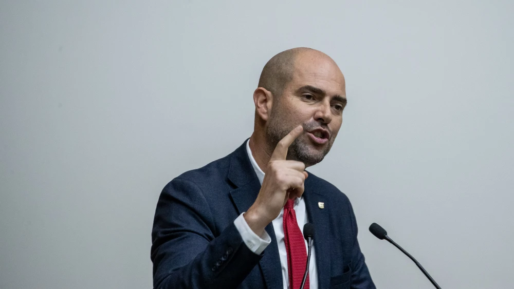 Then-Justice Minister Amir Ohana speaks during a discussion on the Security Cameras Law at the Knesset in Jerusalem, Sept. 11, 2019. Photo by Yonatan Sindel/Flash90.