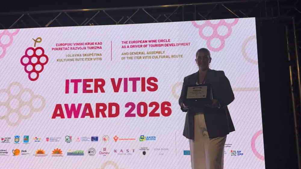 The 11th Iter Vitis Awards, held on Oct. 9, 2026, in Croatia. Israel’s Jezreel Valley received the Best Resilient Practice at the event. Credit: Israel’s Ministry of Tourism.