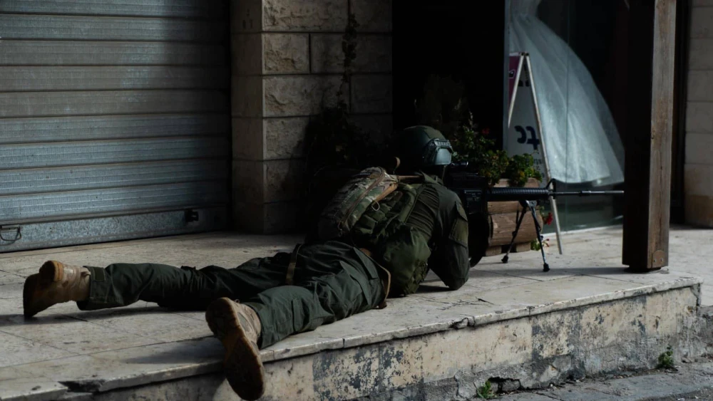 Israeli forces operating in the Gaza Strip, Feb. 10, 2024. Credit: IDF.