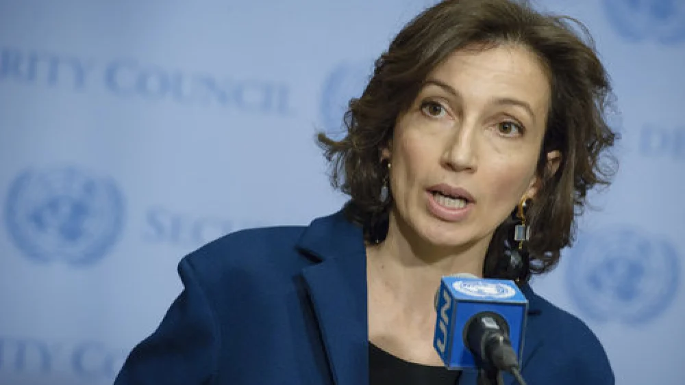 Former French Minister of Culture Audrey Azoulay, UNESCO's newly elected director-general. Credit: U.N. Photo/Manuel Elias.