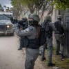 Israeli Border Police officers seen during an operation in the Samaria city of Jenin, February 23, 2025. Photo by Chaim Goldberg/Flash90.