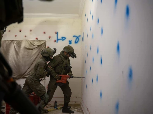Israel Defense Forces soldiers work to demolish the northern Samaria home of Ahmad al-Rub, a Palestinian terrorist who murdered two Israelis in a stabbing and car-ramming spree, Jan. 14, 2026. Credit: IDF.