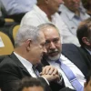 Israeli Prime Minister Benjamin Netanyahu and Defense Minister Avigdor Lieberman at the graduation ceremony of the National Security College, July 13, 2016. Photo by Flash90.