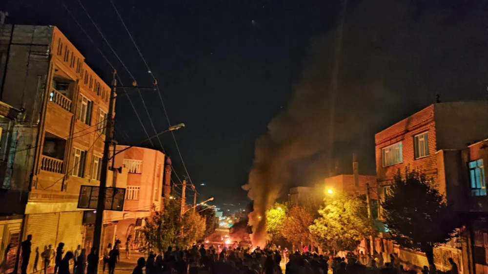 Iranians demand change in Mahabad, West Azerbaijan Province, Oct. 13, 2022. Source: Twitter.