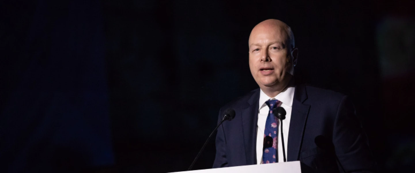 Former U.S. Special Envoy Jason Greenblatt speaks at a conference of Israel Hayom newspaper at Davidson Center in Jerusalem Old City on June 27, 2019. Photo by Aharon Krohn/Flash90.