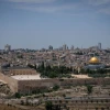 Jerusalem's Old City as seen from the Mount of Olives on April 30, 2018. Credit: Nati Shohat/Flash90.