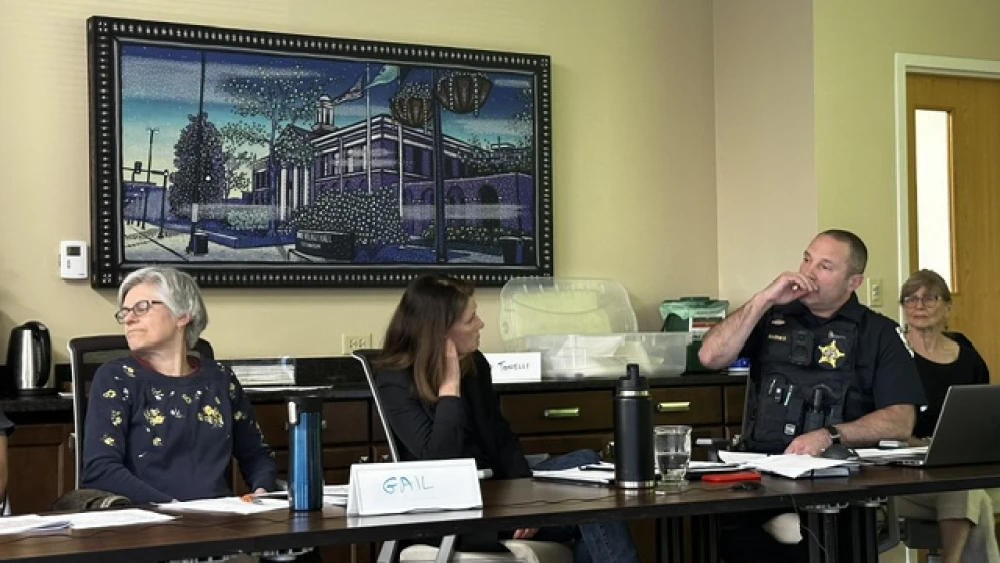 Skokie Police Chief Jesse Barnes presents hate crimes data at the Human Relations Commission, May 20, 2026. Credit: Chicago Jewish Alliance.