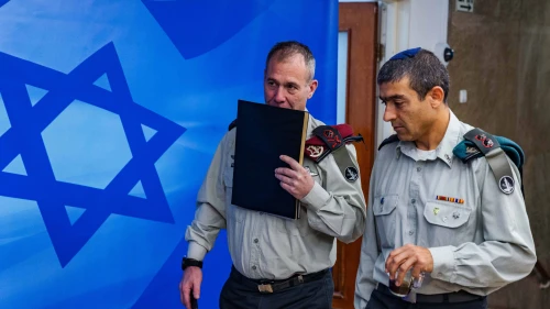Israeli Prime Minister Benjamin Netanyahu's military secretary, Maj. Gen. Avi Gil, attends a government meeting at the Prime Minister's Office in Jerusalem, Jan. 8, 2023. Photo by Olivier Fitoussi/Flash90.