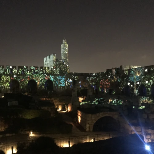 Intro to the new Tower of David Night Spectacular. Credit: Eliana Rudee.