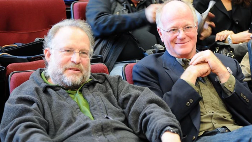 Jerry Greenfield (left) and Ben Cohen, founders of the Ben & Jerry's ice-cream company, Oct. 24, 2010. Credit: Dismas via Wikimedia Commons.