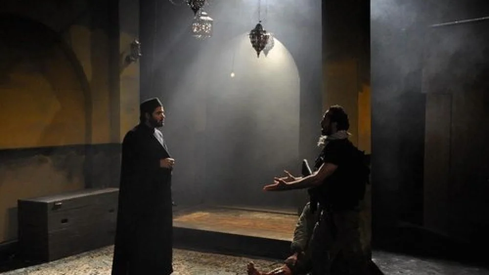 A scene from “The Siege,” a play that will be hosted at the NYU Skirball Center for the Performing Arts from Oct. 12-22. Credit: Sahar Rouhana.