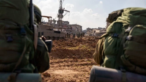 Israeli troops operating in the Hamas-ruled Gaza Strip, Dec. 13, 2023. Credit: IDF.