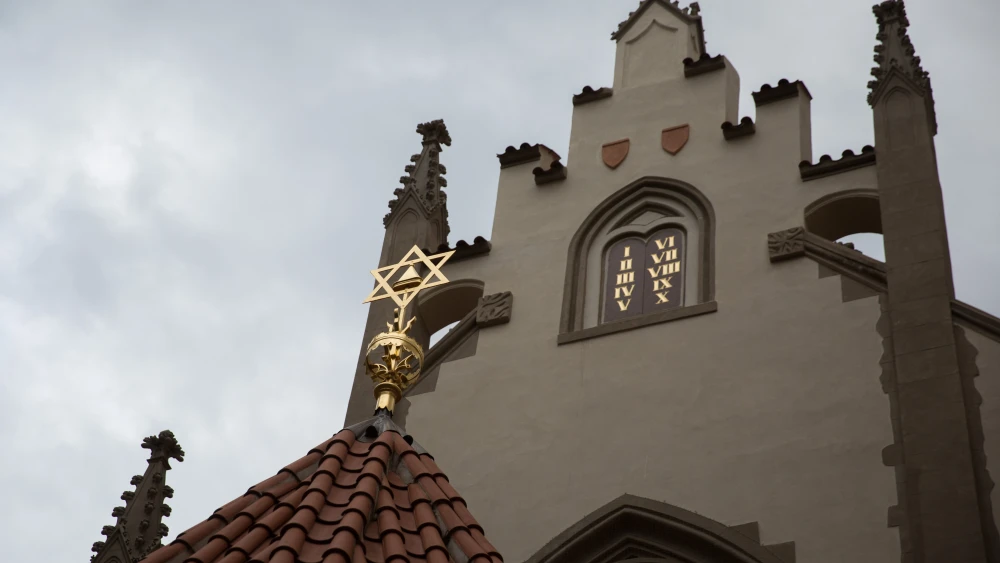 Exterior of the Maisel Synagogue in Prauge March 6, 2016. Photo by Noam Revkin Fenton/Flash90.