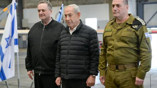 Israeli Prime Minister Benjamin Netanyahu during a visit to the Israeli Air Force's Palmachim Airbase, March 4, 2026. Photo by Ma'ayan Toaf/GPO.