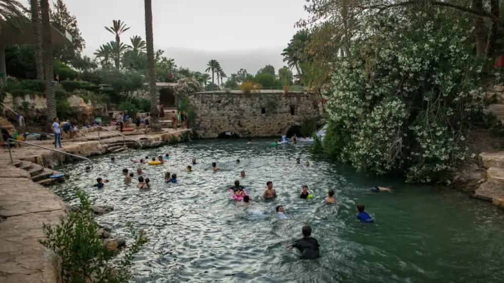 Gan HaShlosha National Park in northern Israel, on May 31, 2019. Photo by Anat Hermony/Flash90.