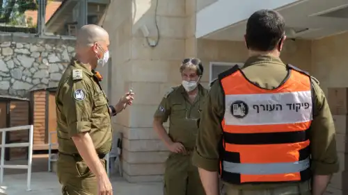 The IDF expects to have the wards up and running in two to four weeks, and is recruiting medical personnel from across the IDF, including from special forces and combat units. Credit: IDF Spokesperson’s Unit.