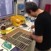 Inside the studio of the Israeli start-up SolarPaint. Credit: Courtesy of SolarPaint.