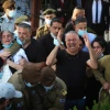 Mourners at the funeral of IDF Staff Sgt. Amit Ben-Yigal, who was hit on the head by a rock by Palestinian attackers and died of his wounds, May 12, 2020. Photo by Yossi Aloni/Flash90.