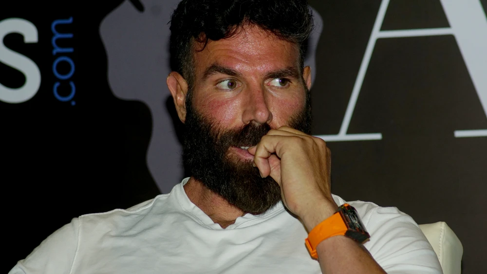 Social-media personality Dan Bilzerian visits India to announce his association with sports predictor LivePools and the launch of his male grooming brand, Alister, in Mumbai on Sept. 13, 2019. Photo by Prodip Guha/Getty Images.