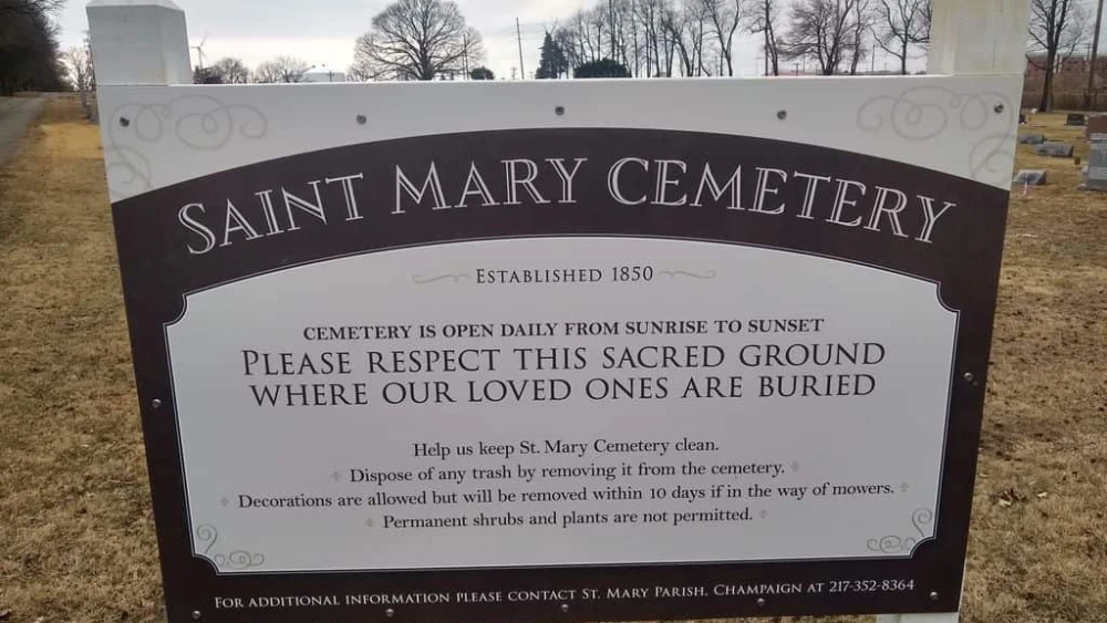 St. Mary’s Cemetery in Champaign, Ill