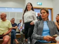 Shikma Bressler, right, and Knesset member Tally Gotliv arrive for a court hearing in Bressler's defamation lawsuit against Gotliv at the District Court in Lod, Sept. 17, 2024. Photo by Jonathan Shaul/Flash90