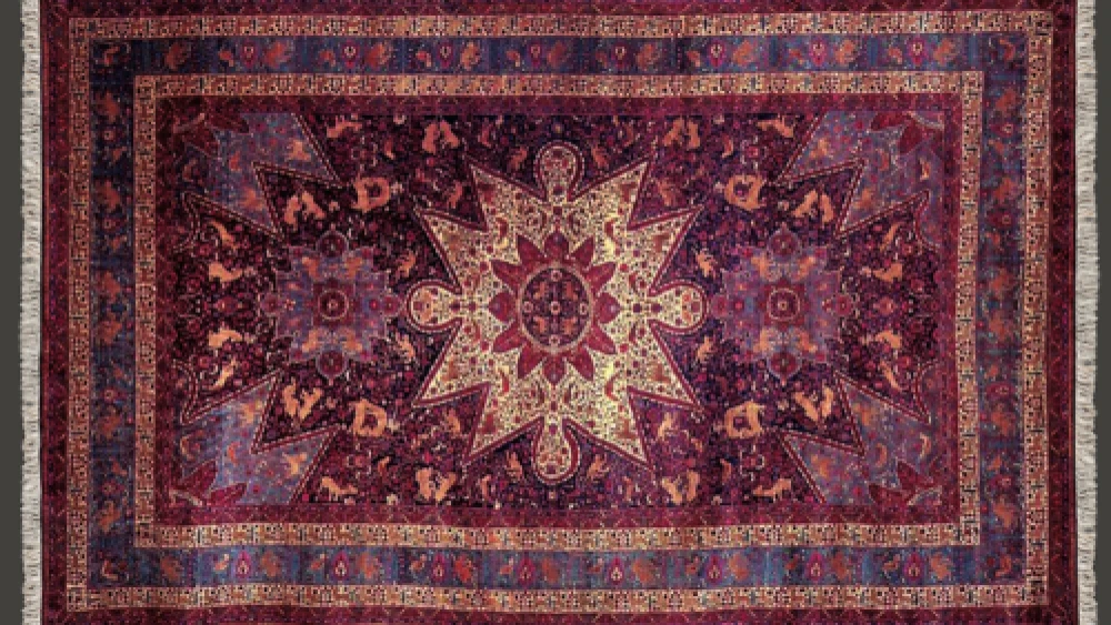 Click photo to download. Caption: The Armenian Orphan Rug. Credit: Armenian Cultural Foundation.