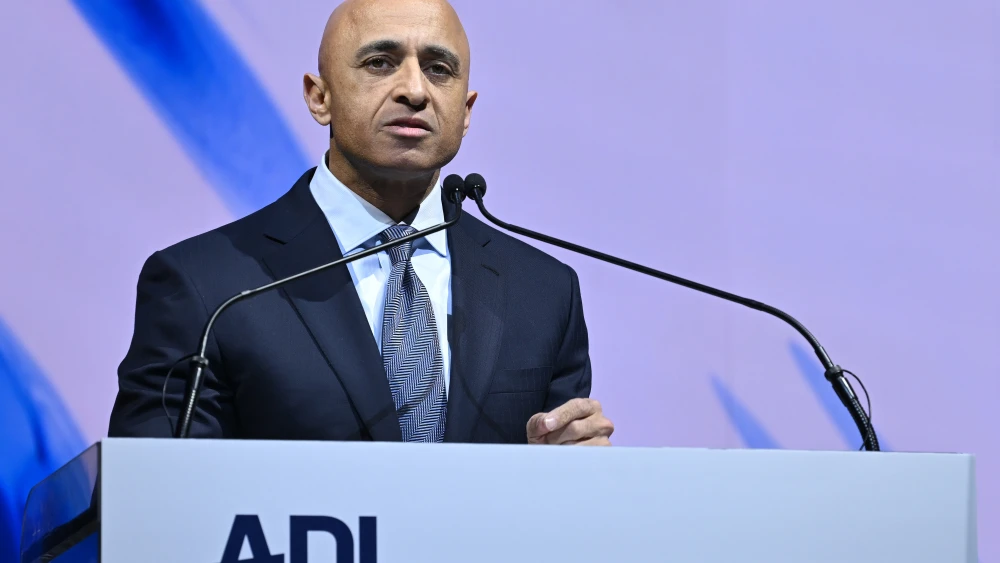 United Arab Emirates Ambassador to the United States Yousef Al Otaiba speaks at the Anti-Defamation League’s “Never Is Now” event at the Javits Center in New York, March 3, 2025. Photo by Bryan Bedder/Getty Images for the Anti-Defamation League.
