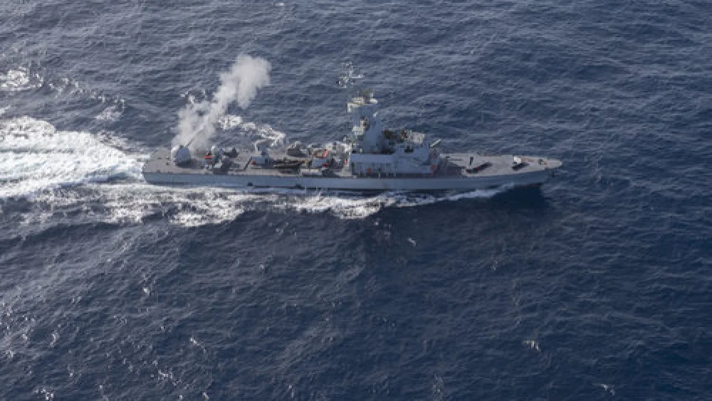 An Israeli Navy ship takes part in a NATO exercise hosted by the Greek Hellenic Navy in November. Credit: IDF Spokesperson’s Unit.