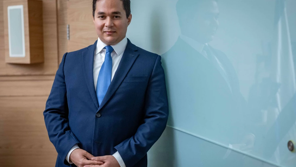 MK Dan Illouz at the Knesset in Jerusalem on July 30, 2023. Photo by Yonatan Sindel/Flash90.