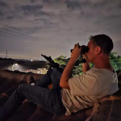 Physician Dr. Gedalya Fandel at his home on Moshav Shuva. Credit: Courtesy.