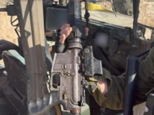 Capt. Daniel Peretz's weapon, Dec. 8, 2025. Credit: IDF.