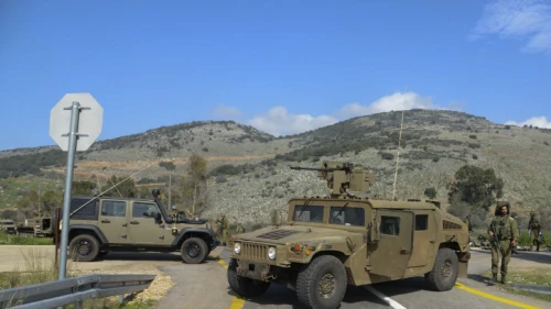 The site where seven Israeli soldiers were wounded when an Israeli army patrol came under anti-tank fire from Hezbollah operatives in the northern Mount Dov region along the Israeli border with Lebanon, on Jan. 28, 2015. Photo by Ancho Gosh/Flash90.