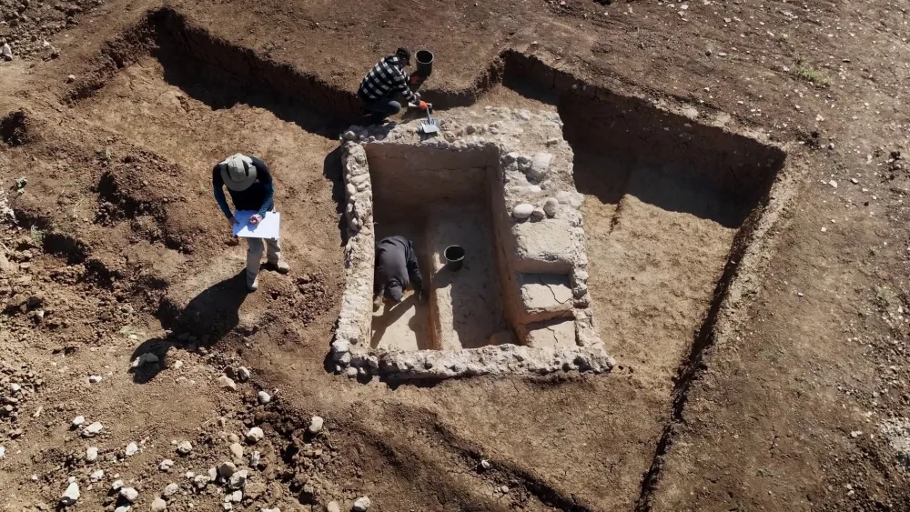 The 2,000-year-old purification bath discovered in southern Israel in July, 2026. Credit: Emil Aladjem, Israel Antiquities Authority.