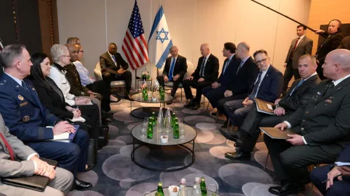 Prime Minister Benjamin Netanyahu meets U.S. Defense Secretary Lloyd Austin in Israel, March 9, 2023. Photo by Amos Ben-Gershom/GPO.
