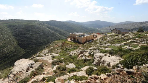 View of an outpost situated near the Israeli settlement of Shiloh, outside of Jerusalem in 2014. Credit: Mendy Hechtman/Flash90.